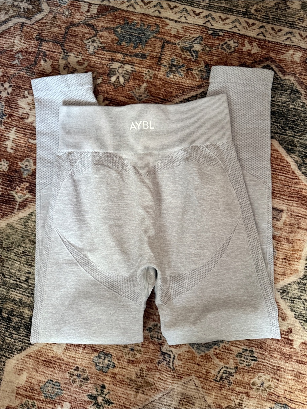 AYBL Light Gray Seamless High-Waist Leggings Size Small